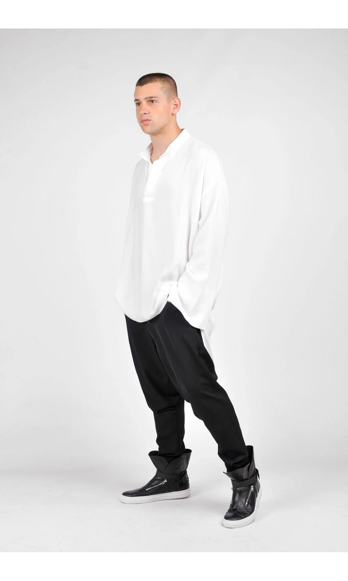 Asymmetric Loose  Shirt - Image 3