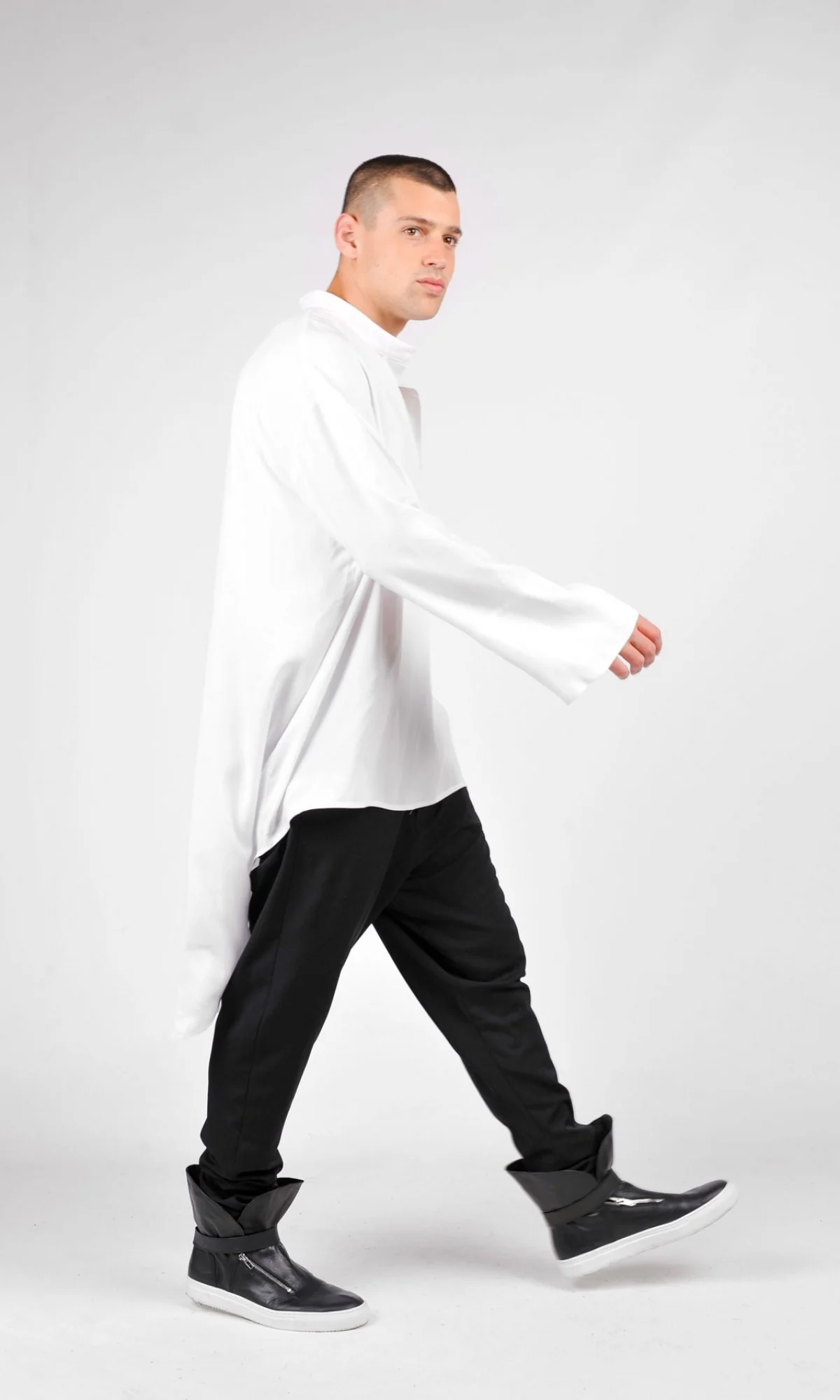 Asymmetric Loose  Shirt - Image 4
