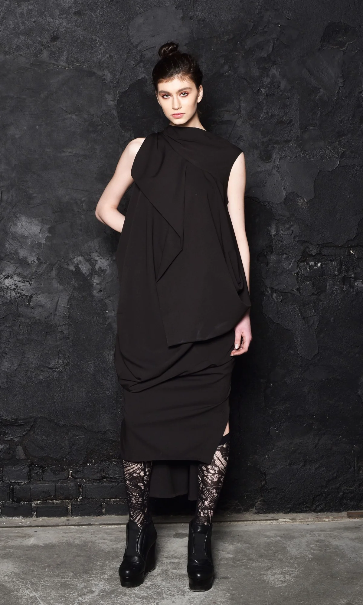 Asymmetric Sleeveless Dress - Image 8