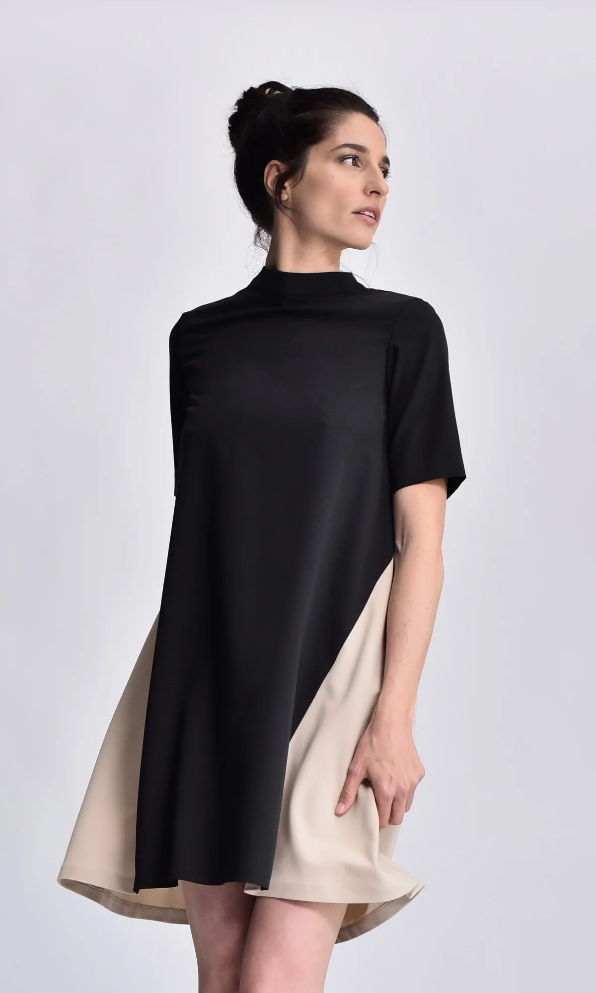 Bicolour Mini Dress - Image 2