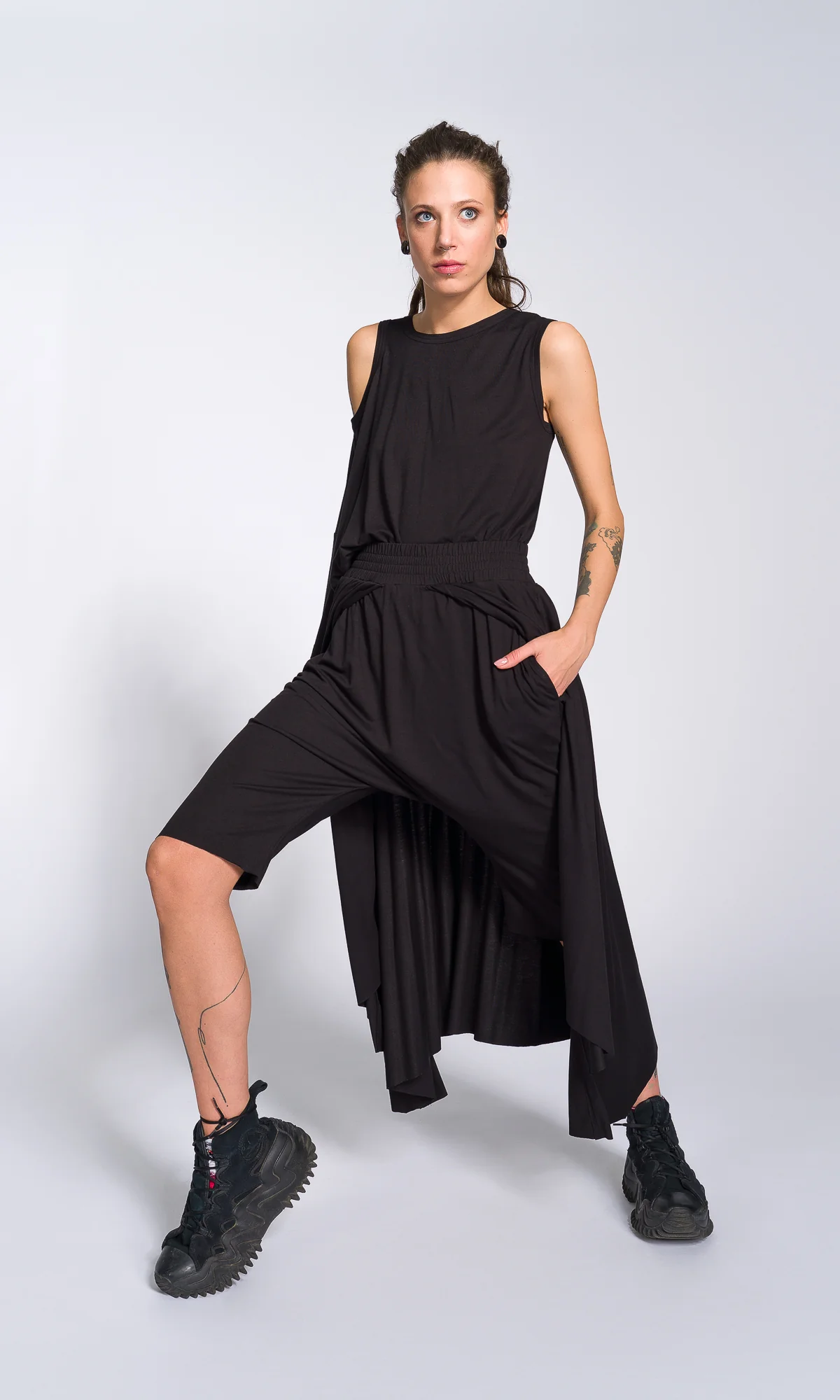Cape Pants with Side Buttons - Image 3