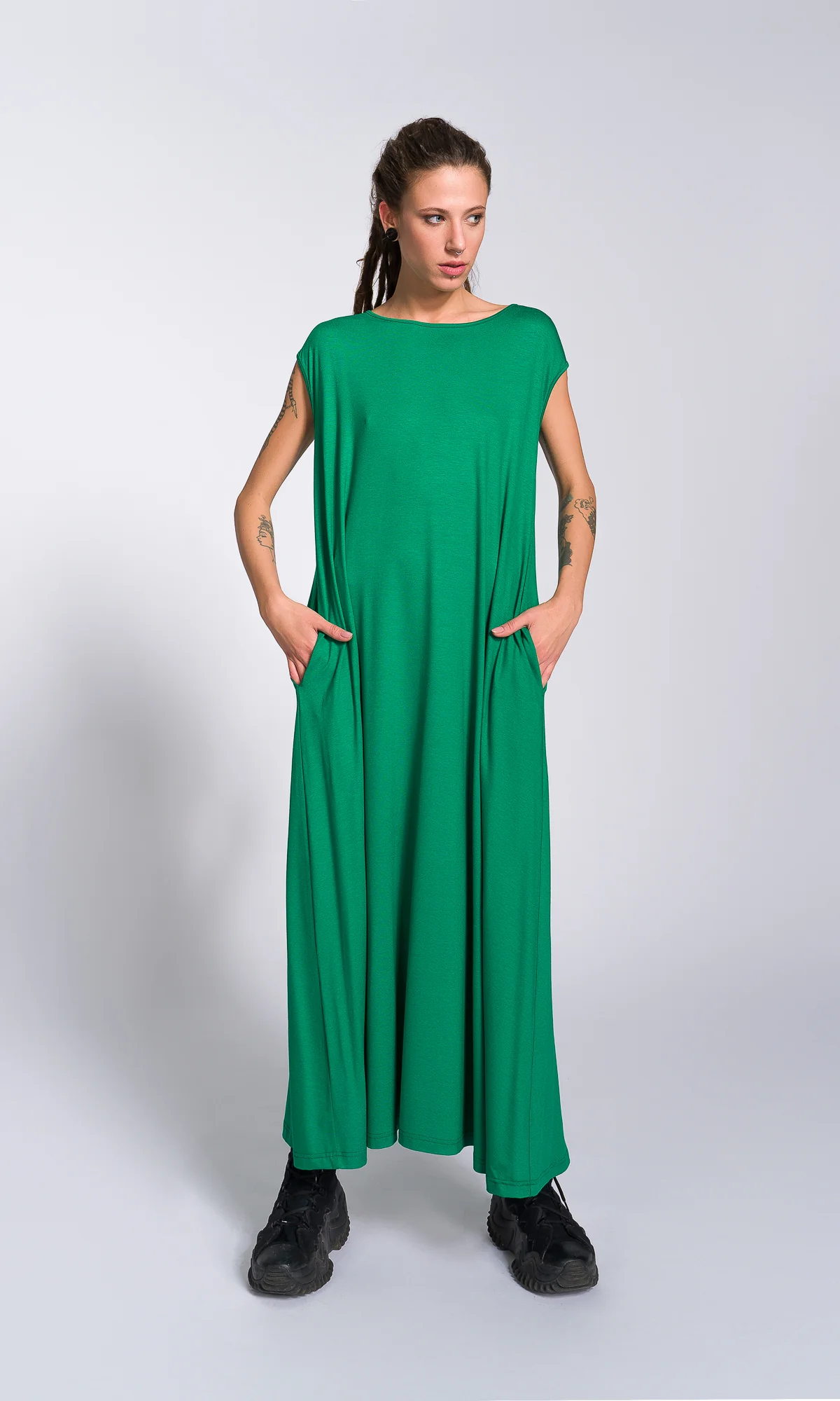 Casual Sleeveless Midi Dress - Image 6