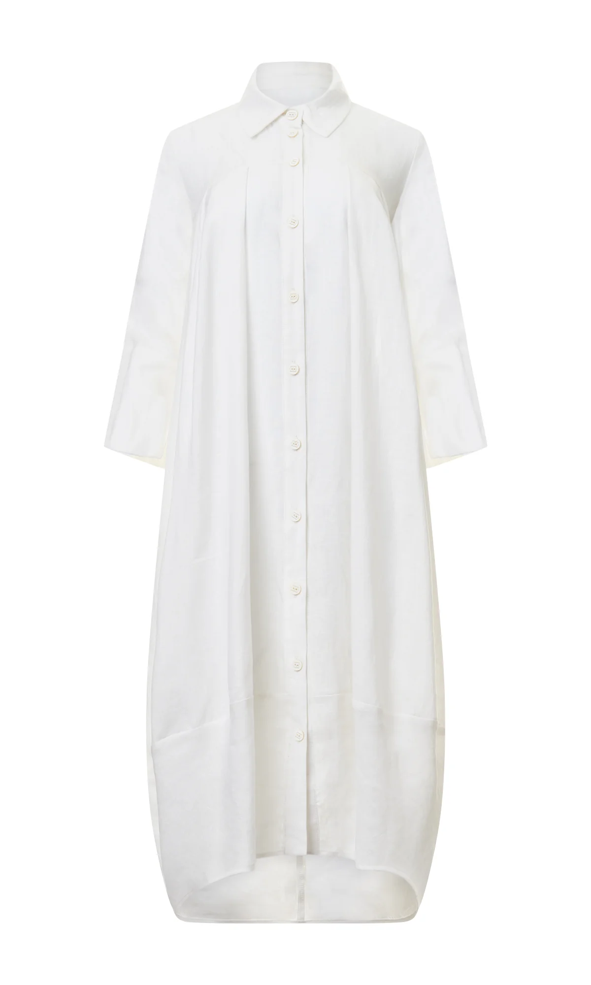 Cocoon Linen Shirt Dress - Image 5