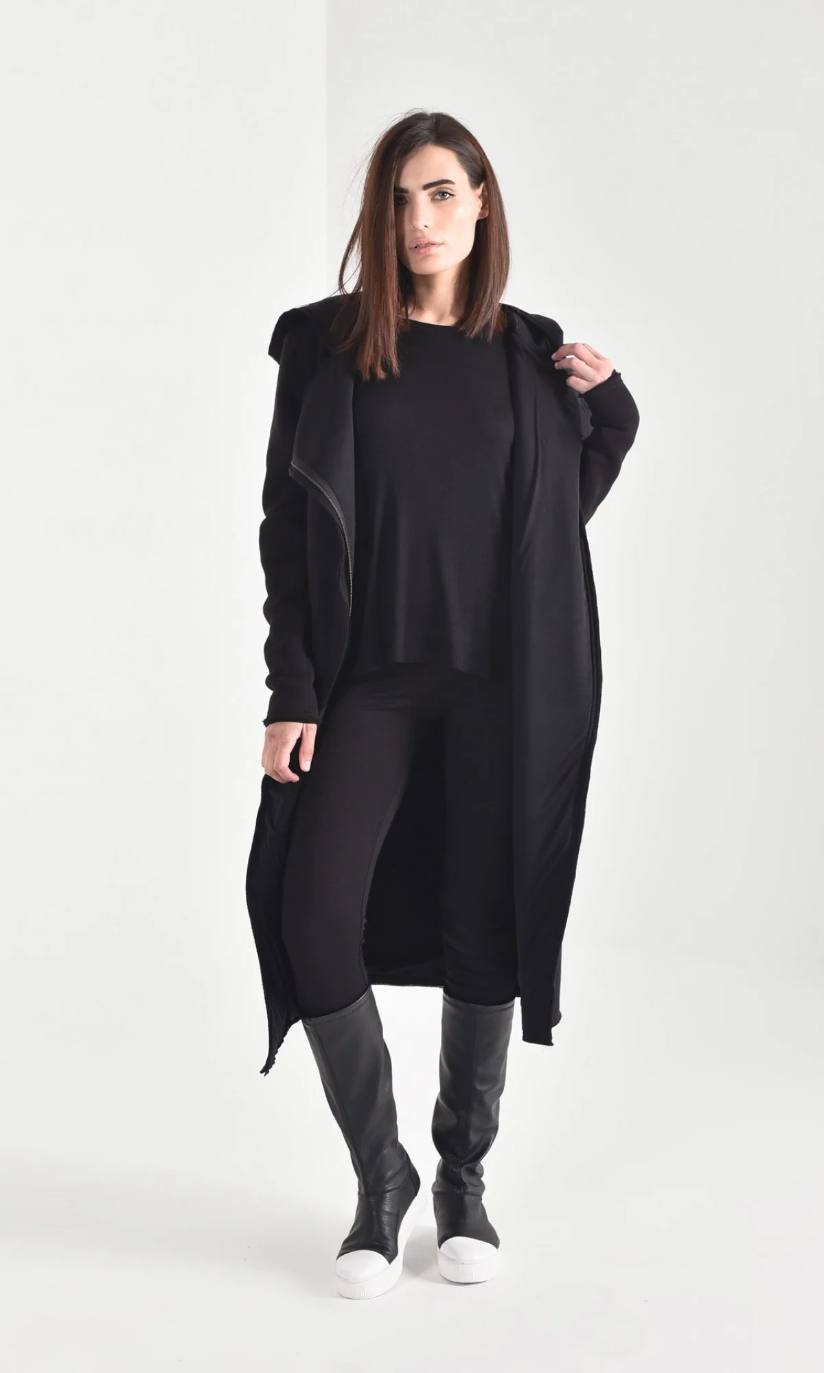 Cotton Fleece Hooded Coat - Image 3