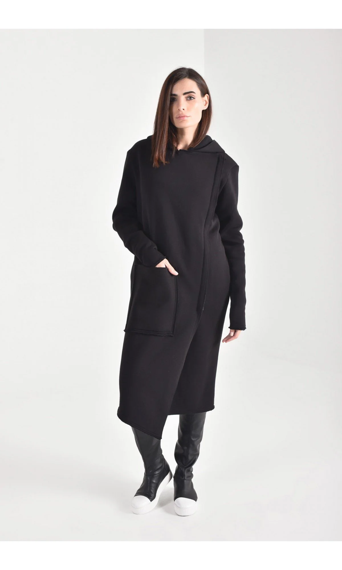Cotton Fleece Hooded Coat - Image 5