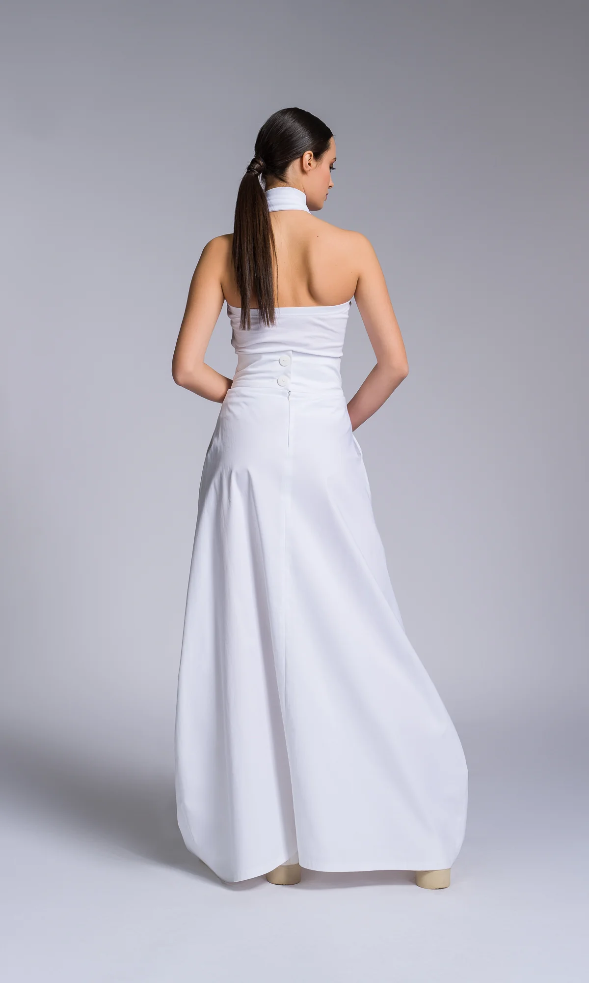 Cross Front Halter Neck Top - Image 3
