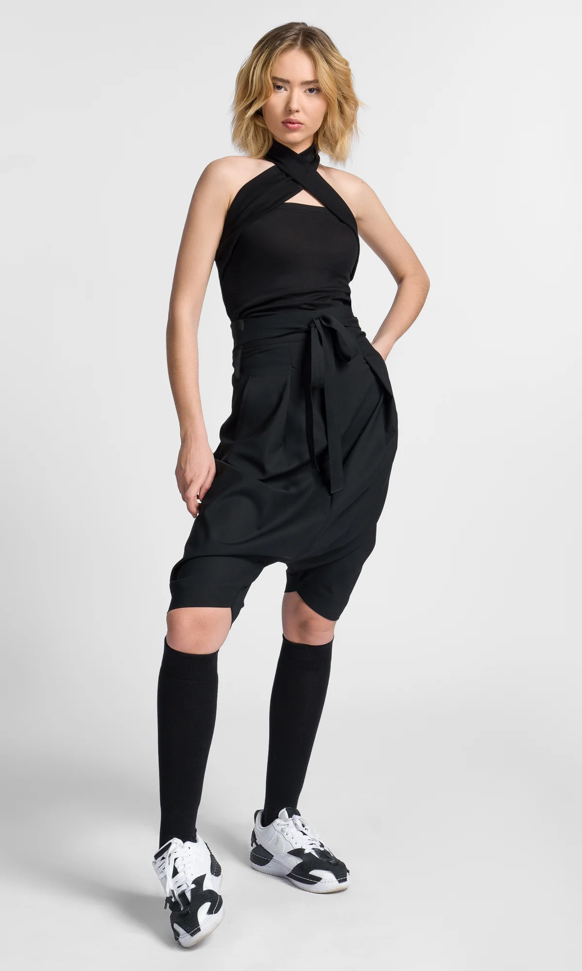 Cross Front Halter Neck Top - Image 6