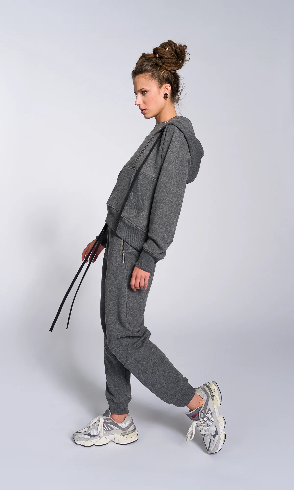 Cuffed Sweatpants with Pockets - Image 3