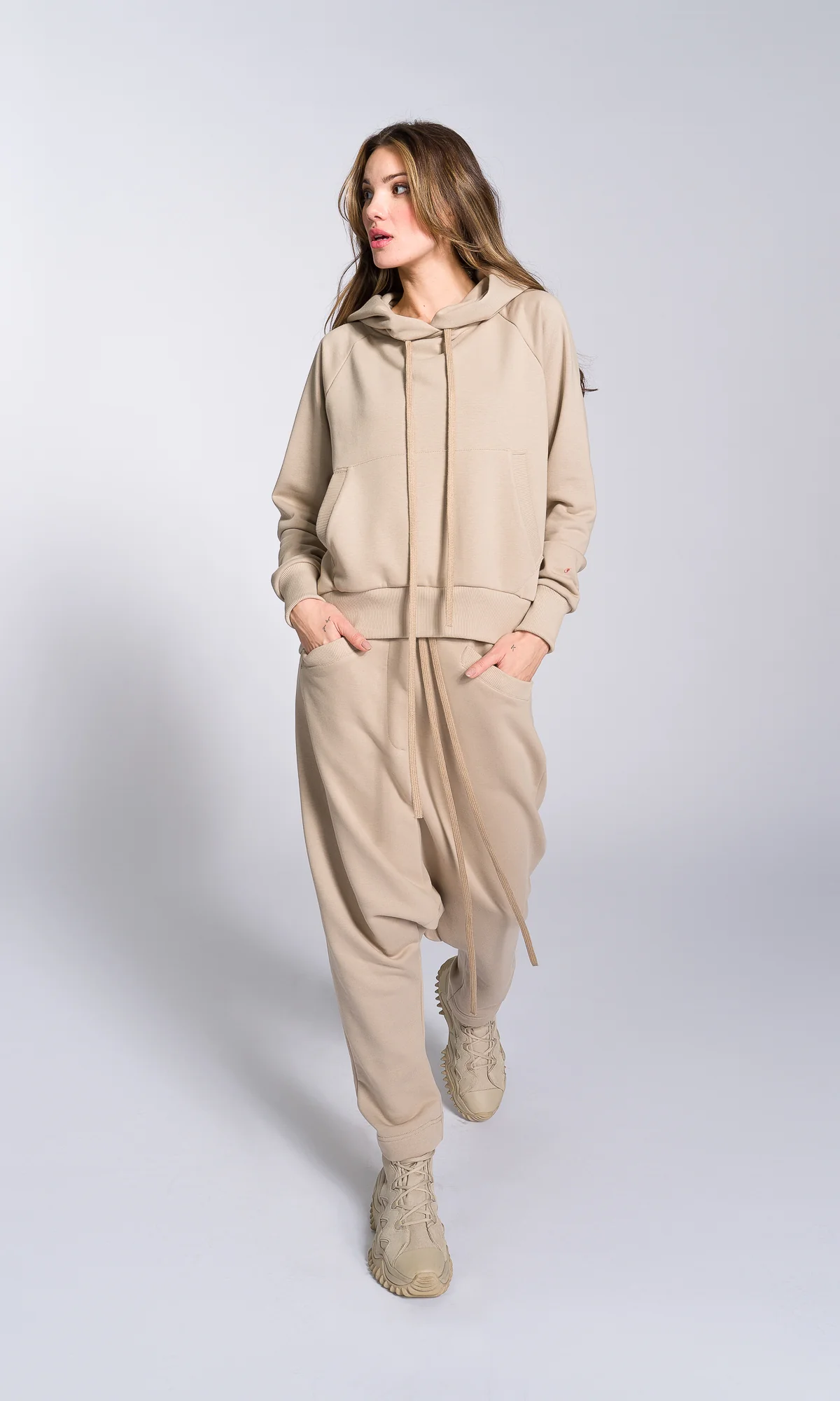 Deep Drop Crotch Cotton Pants - Image 4