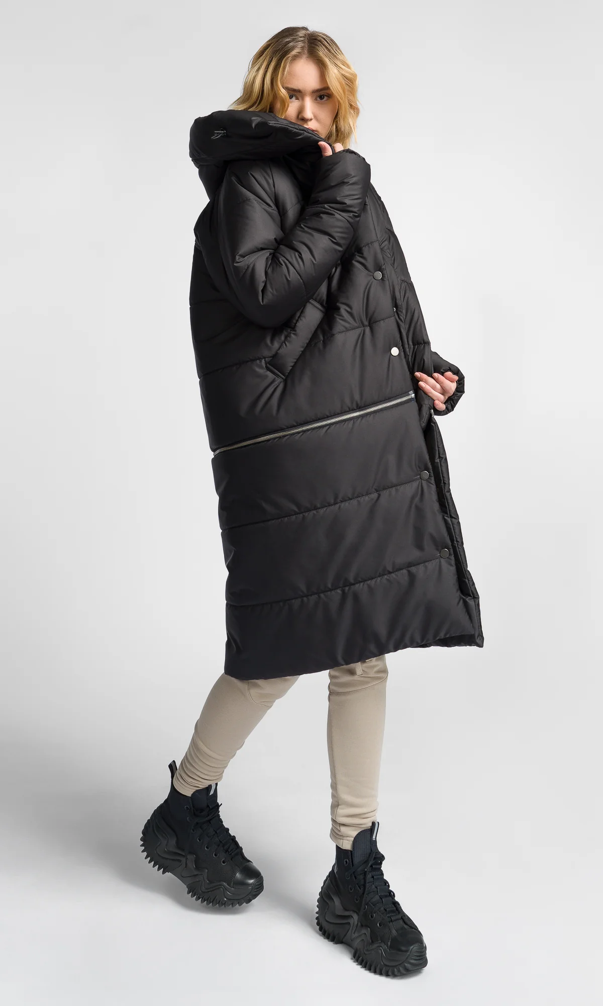 Detachable Straight Quilted Jacket - Image 8