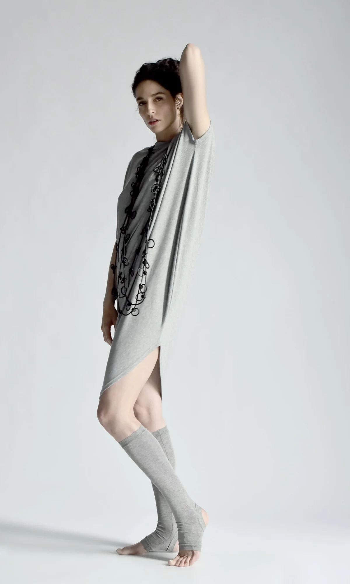 Draped Sleeveless Tunic Dress - Image 5