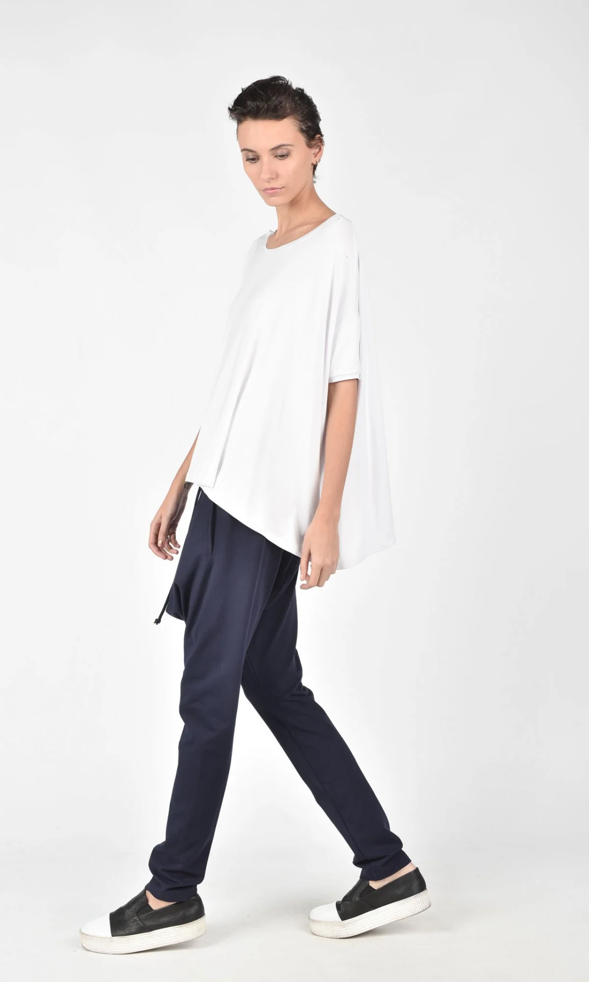 Drop Crotch Pants with Overlap Front - Image 3