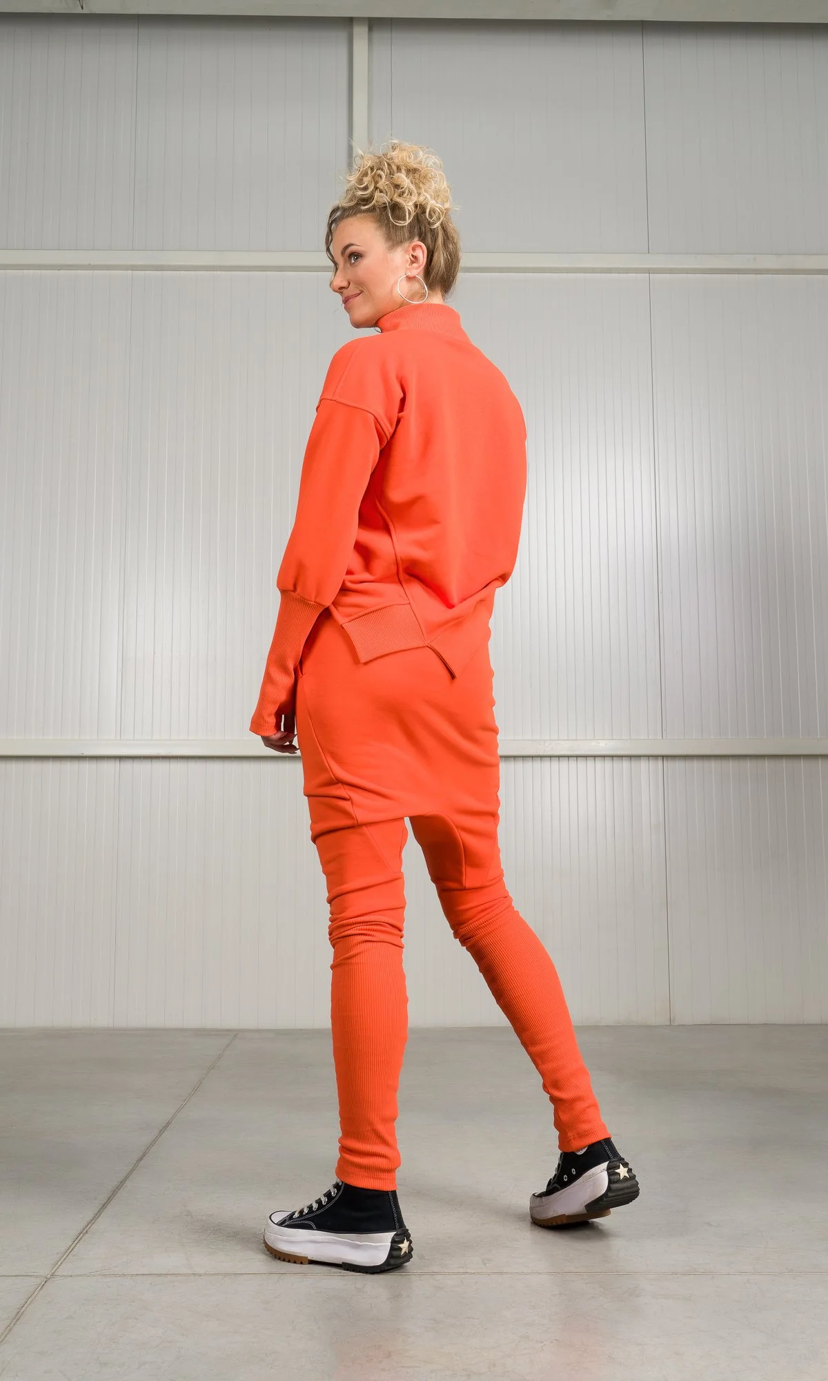 Drop Crotch Pants with Slim Fit Leg - Image 6