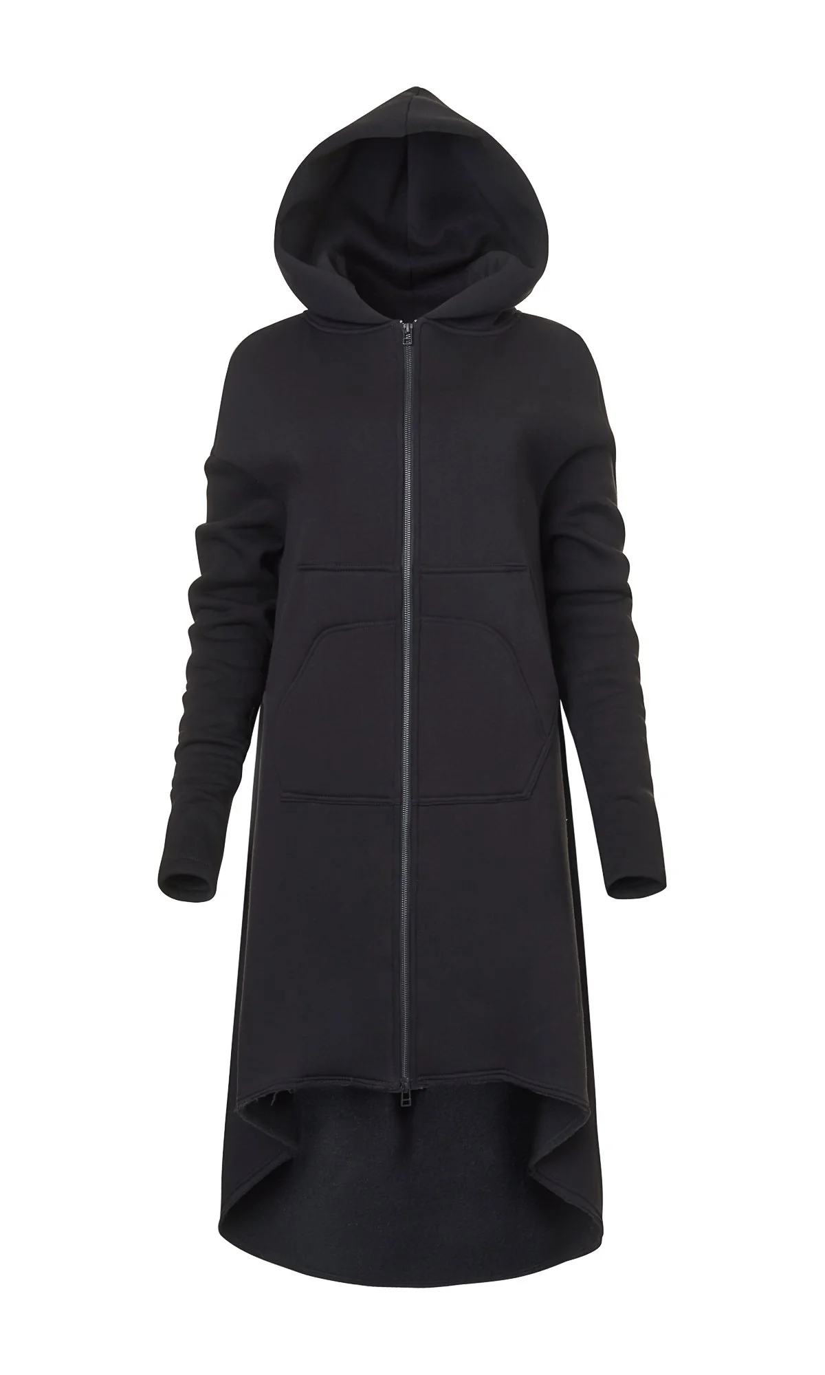 Extra Long Zippered Hoodie - Image 6
