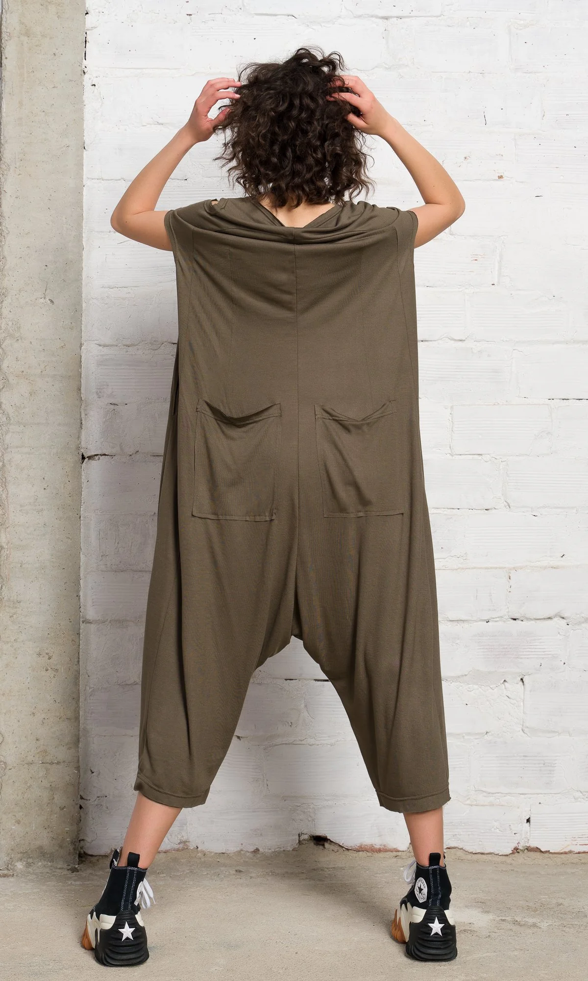 Front Zipper Baggy Jumpsuit - Image 8