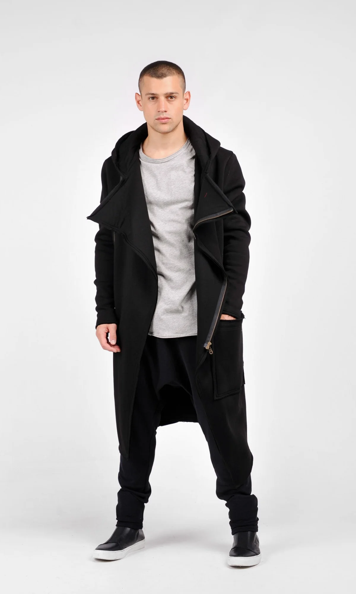 Hooded Lined Soft  Coat - Image 4