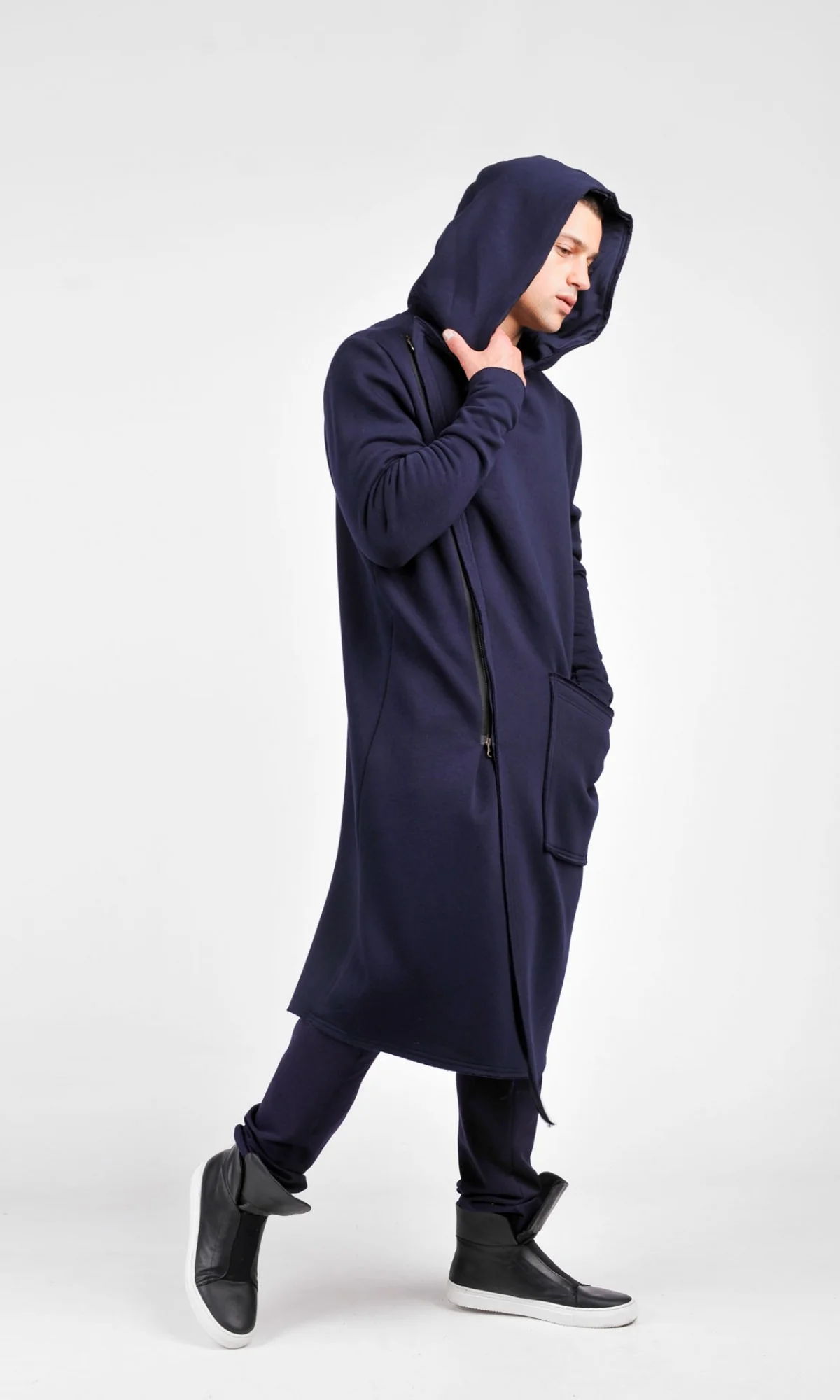 Hooded Lined Soft  Coat - Image 5