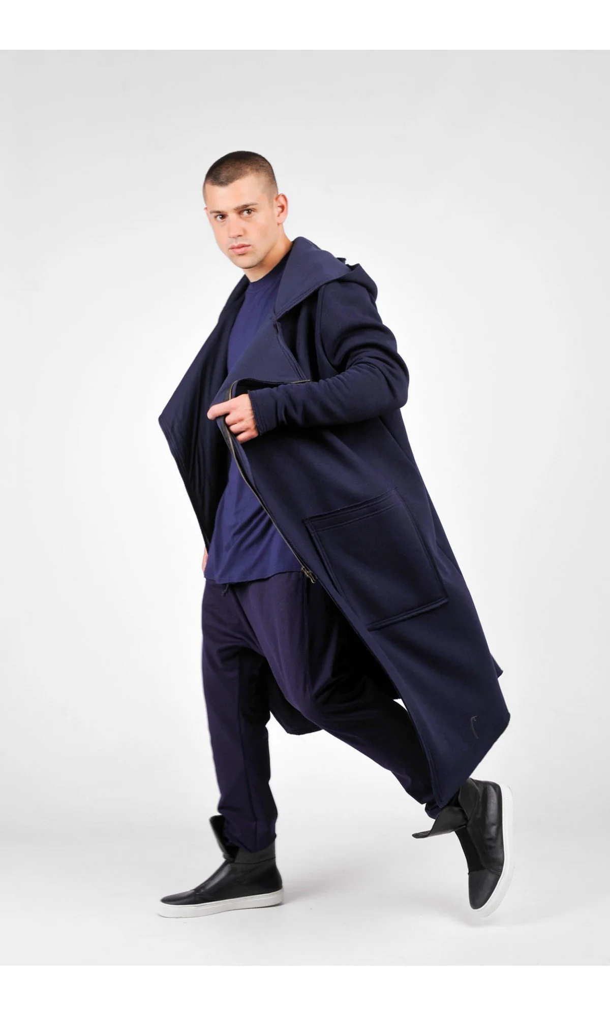 Hooded Lined Soft  Coat - Image 7