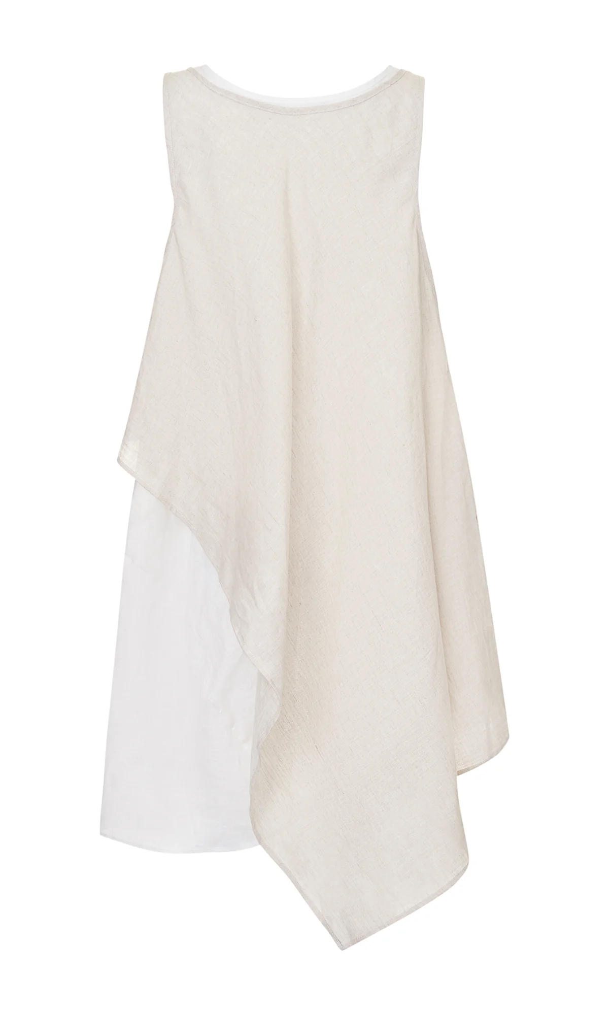 Layered Sleeveless Linen Tunic - Image 5