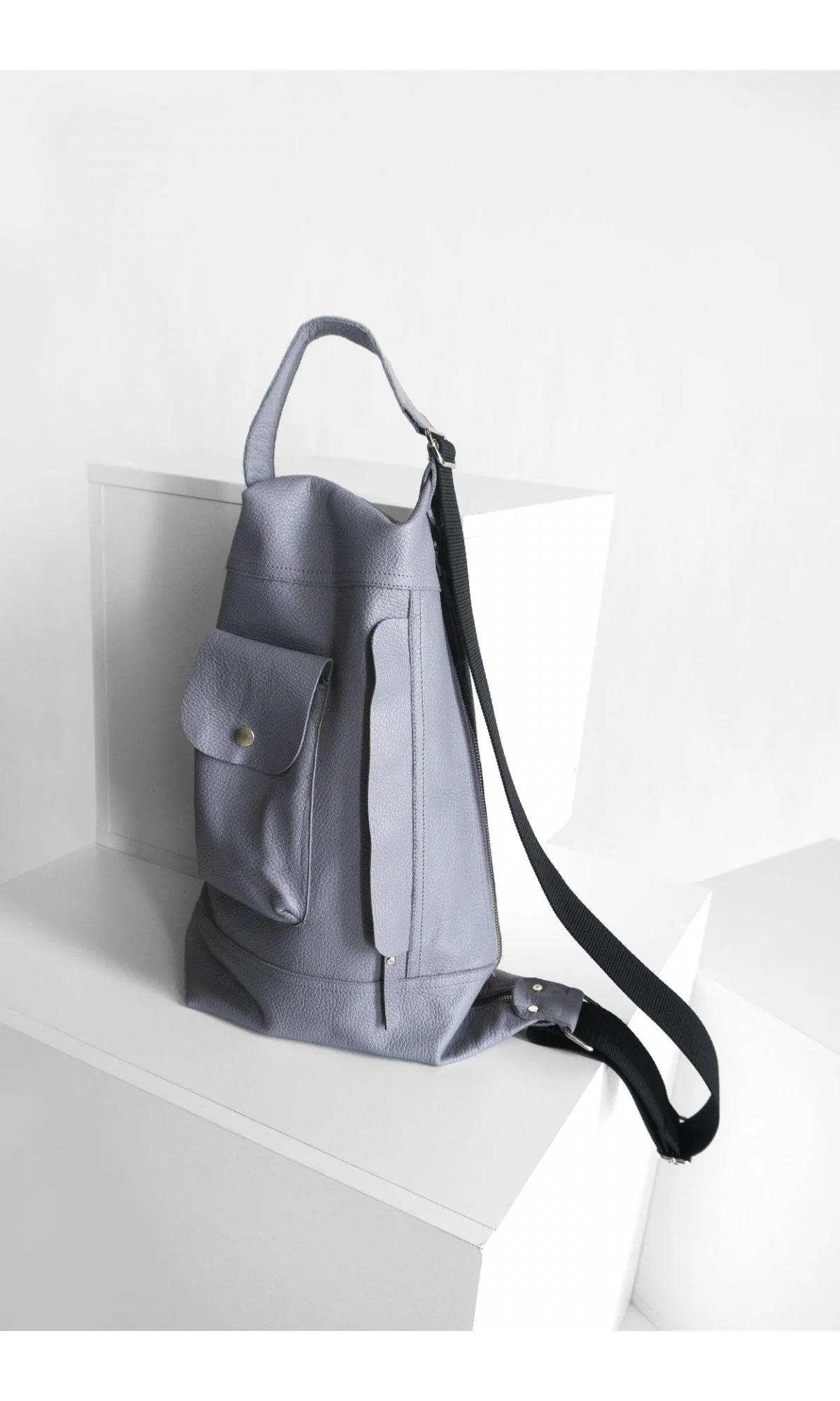 Leather Sling Backpack - Image 3