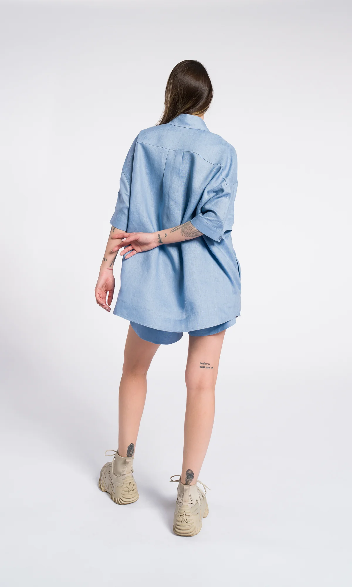 Linen Utility Shirt Relaxed Fit - Image 4