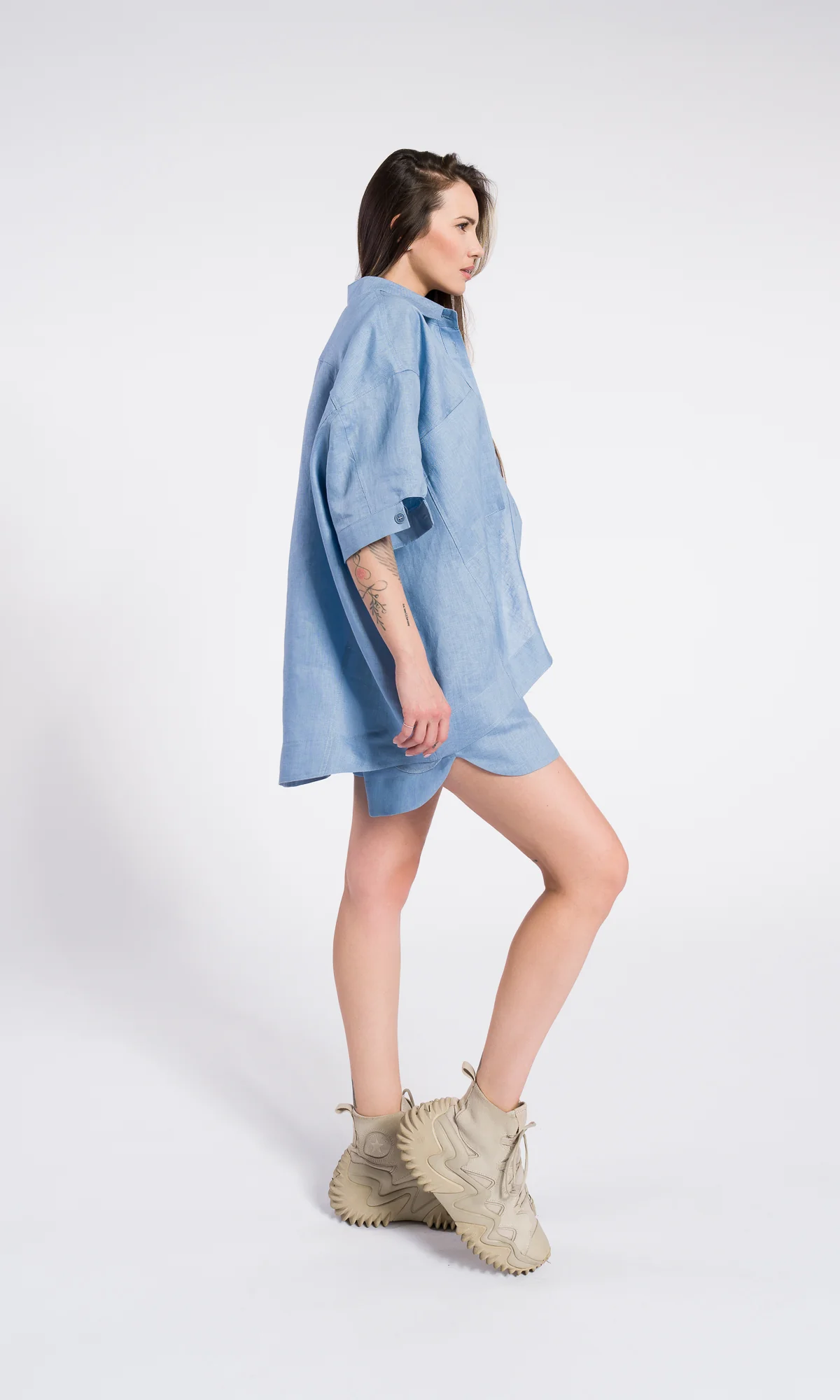 Linen Utility Shirt Relaxed Fit - Image 5