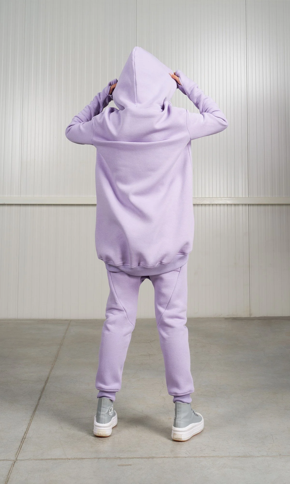 Long Hoodie with Dropped Shoulder - Image 6