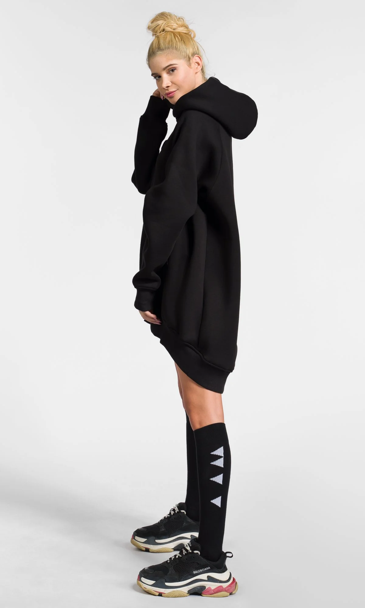 Long Hoodie with Raglan Shoulders - Image 4
