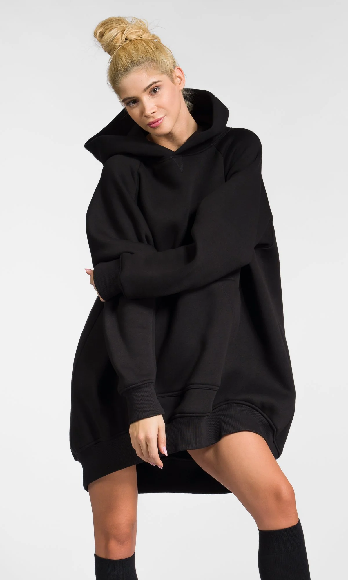 Long Hoodie with Raglan Shoulders - Image 6
