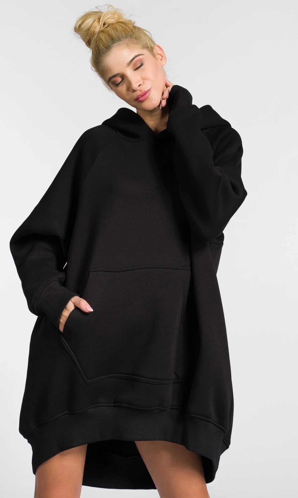 Long Hoodie with Raglan Shoulders - Image 7