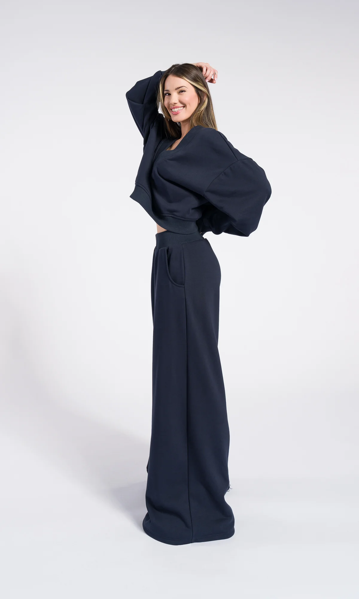 Loose Cotton Wide Leg Pants with pockets - Image 2