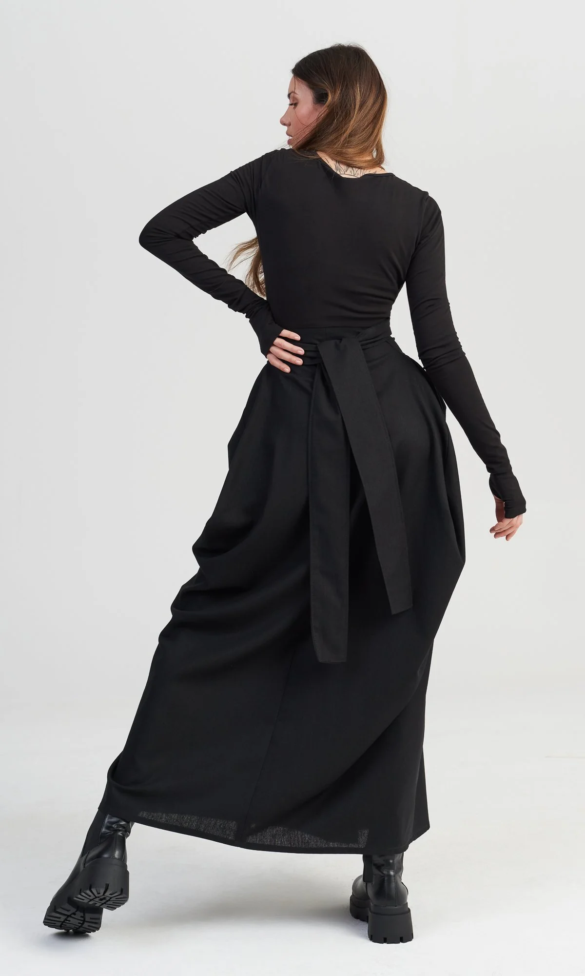 Maxi Dress with Belt - Image 4