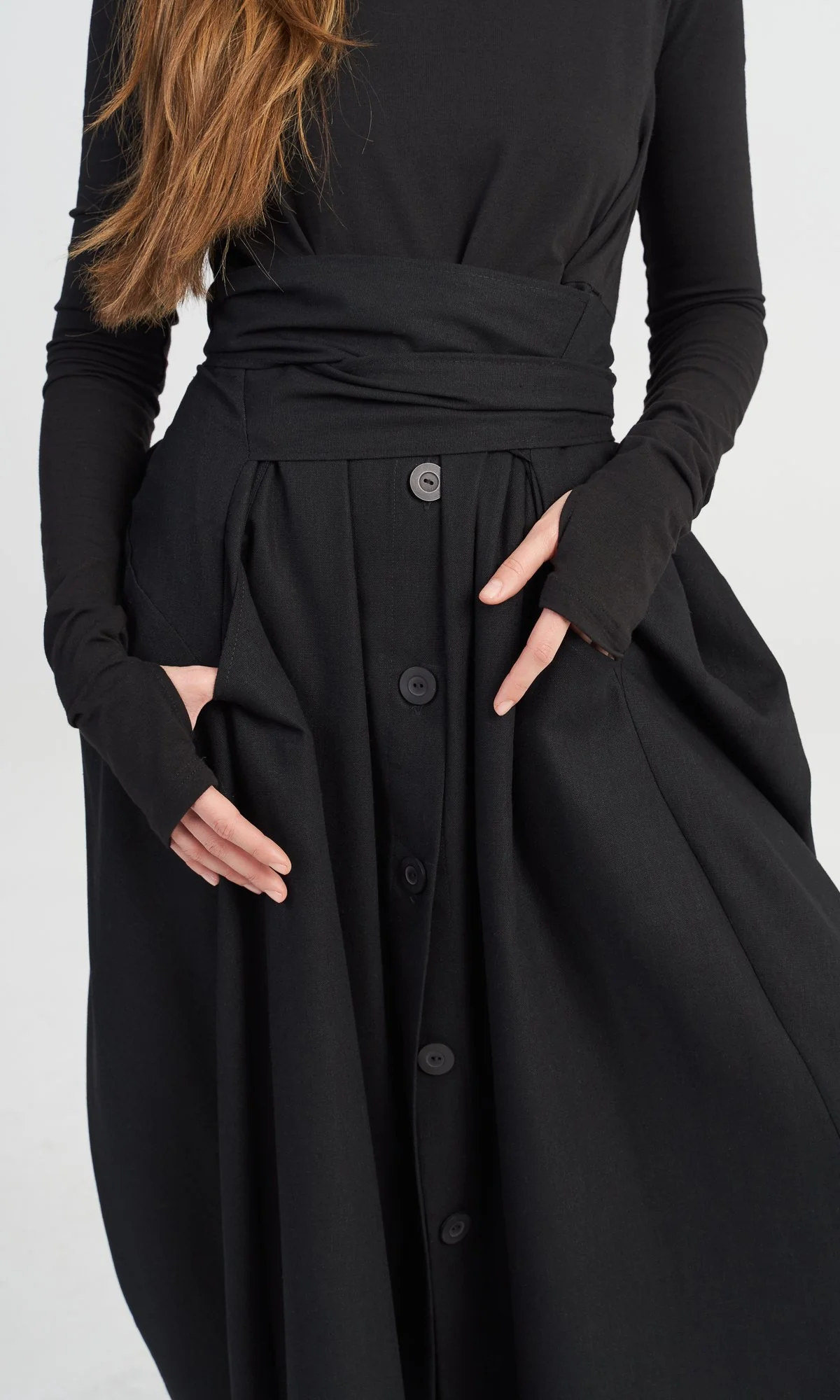 Maxi Dress with Belt - Image 5