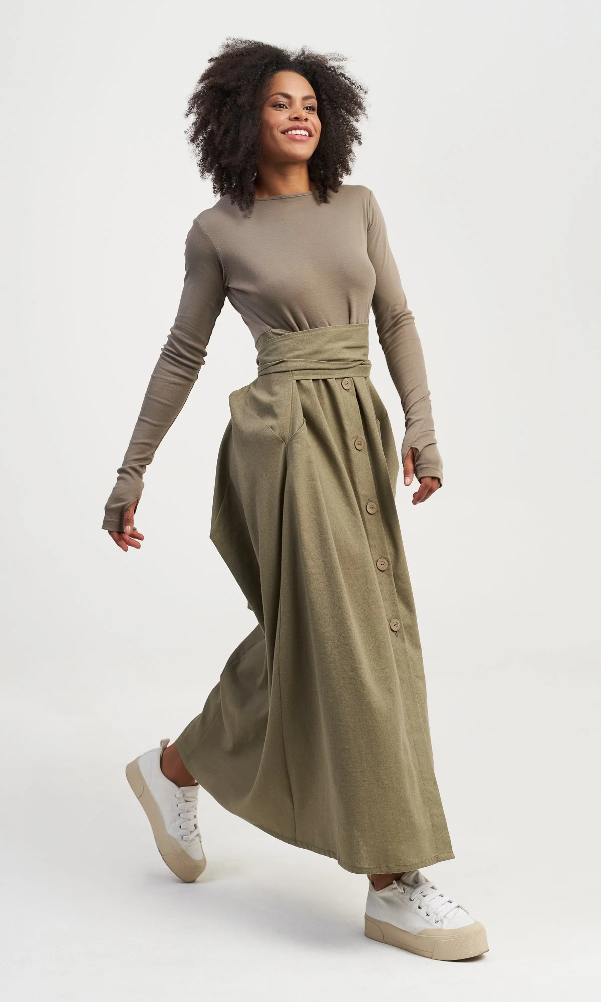 Maxi Dress with Belt - Image 8