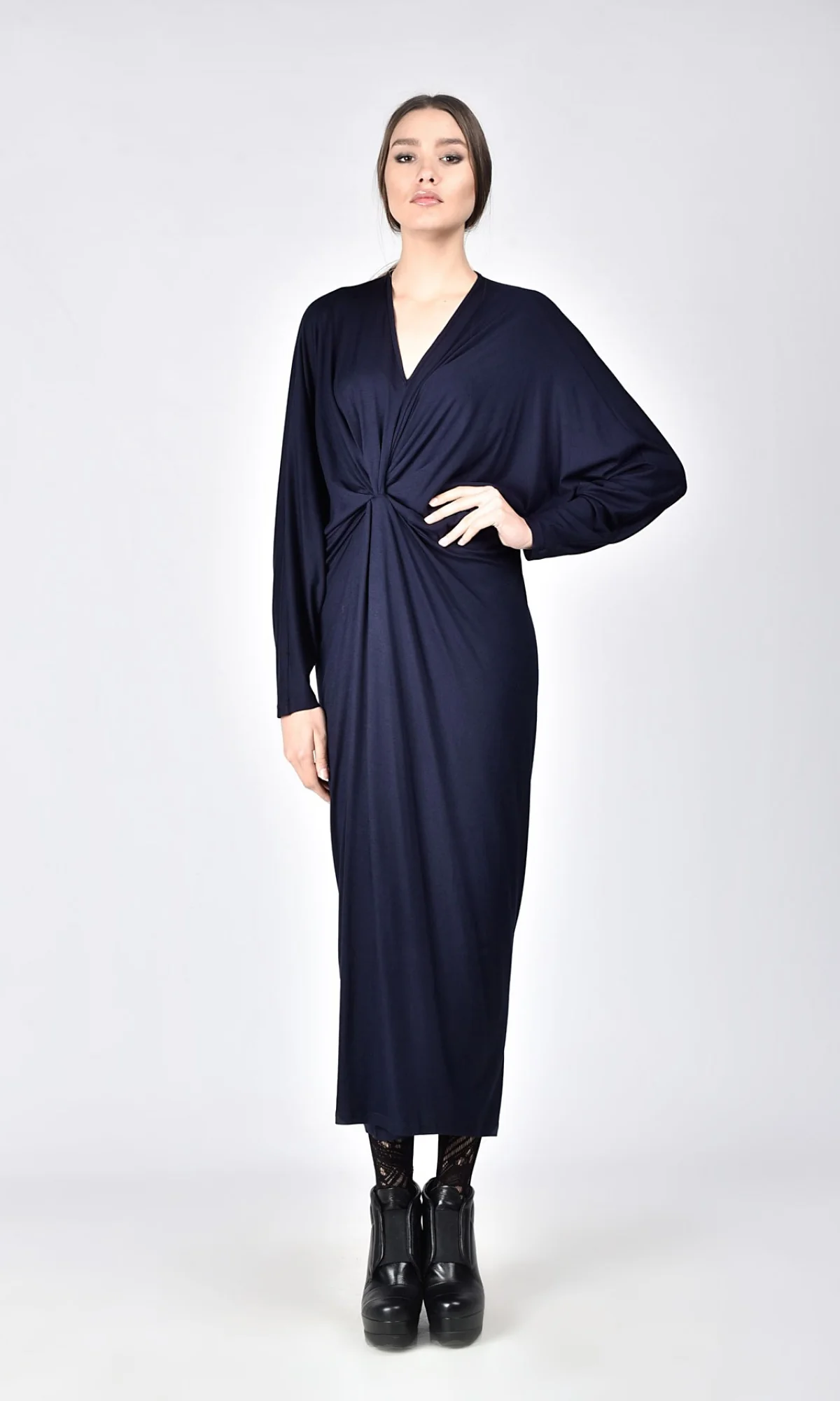 Maxi Kaftan Dress with Batwing Sleeves - Image 12