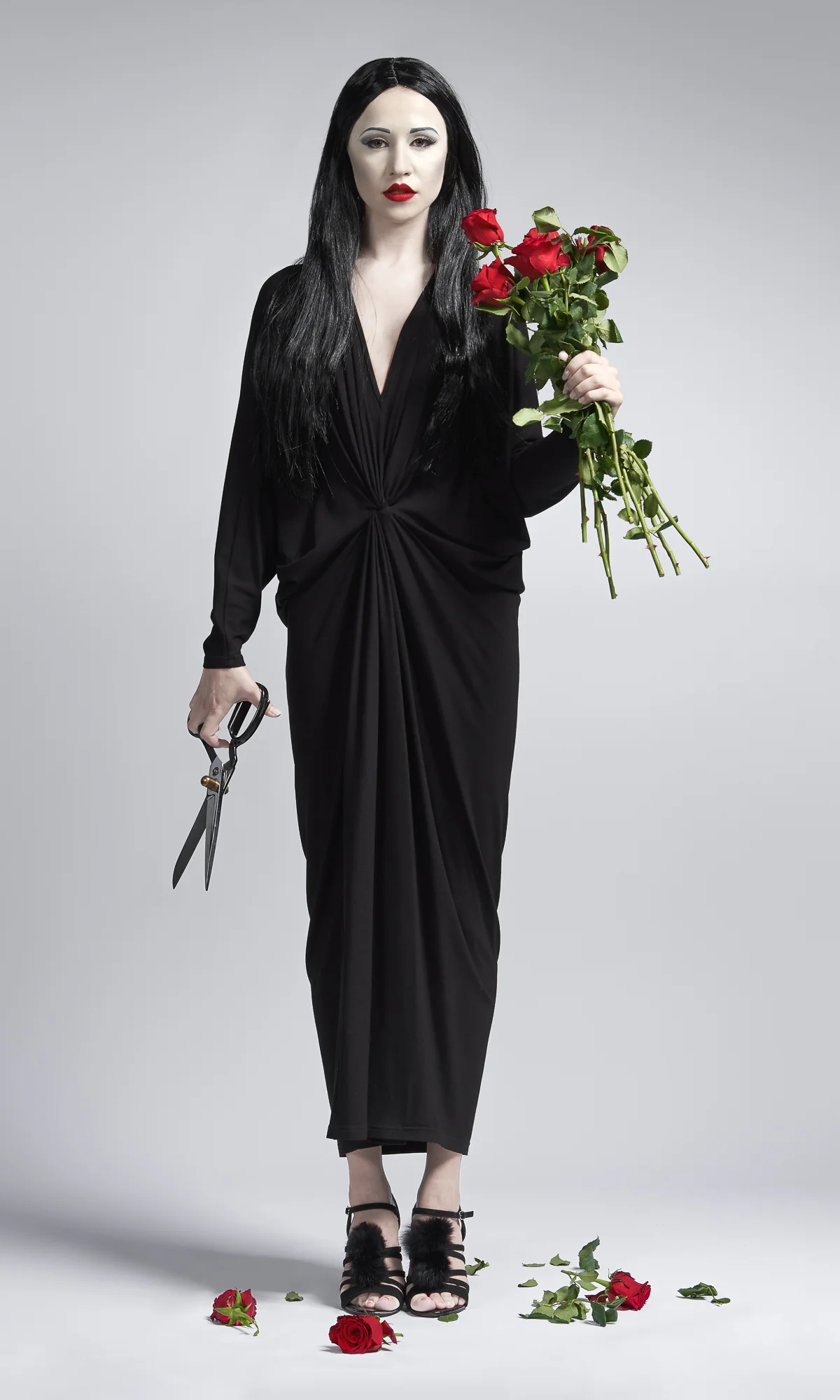 Maxi Kaftan Dress with Batwing Sleeves - Image 3