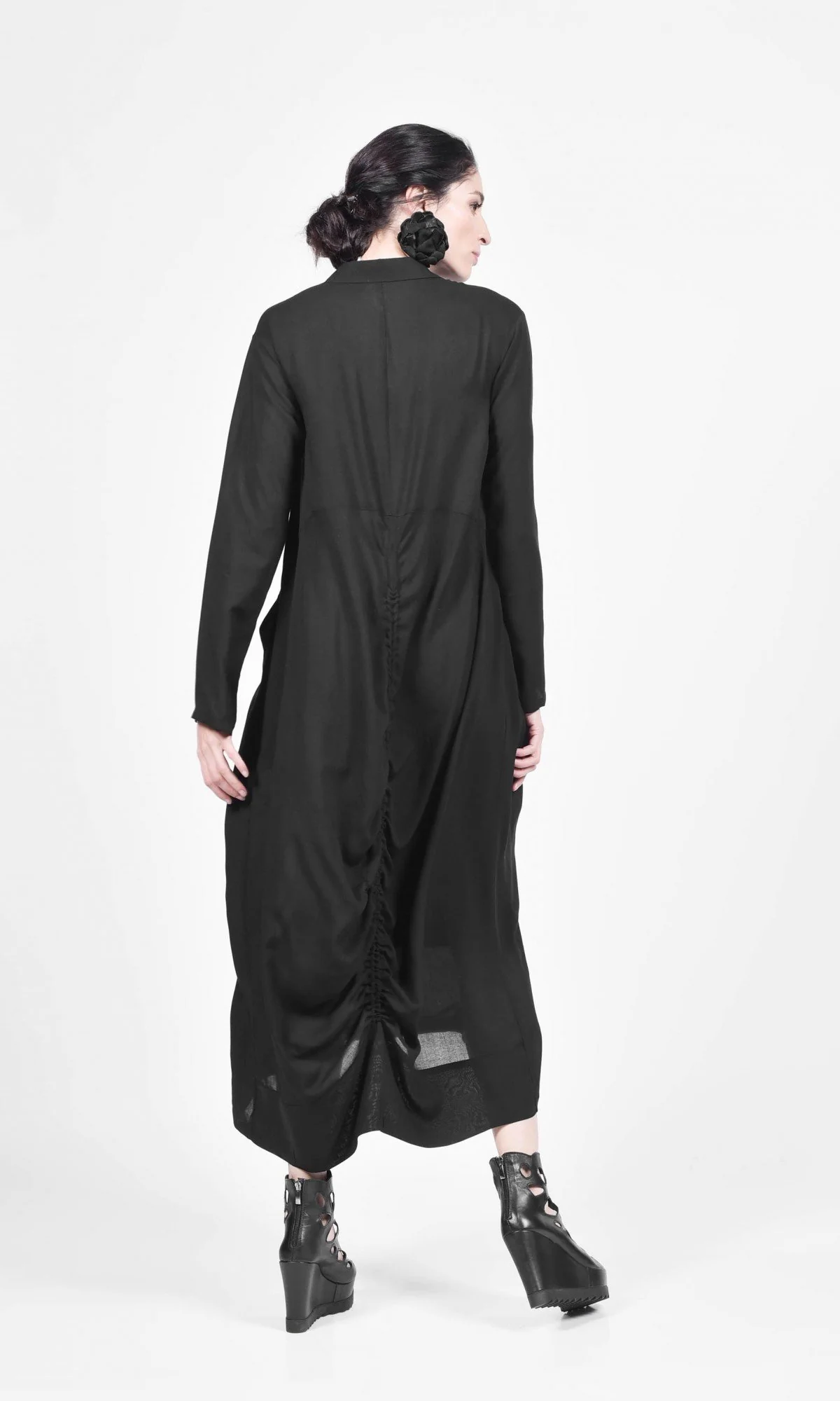 Maxi Shirt Dress with Side Pockets - Image 4