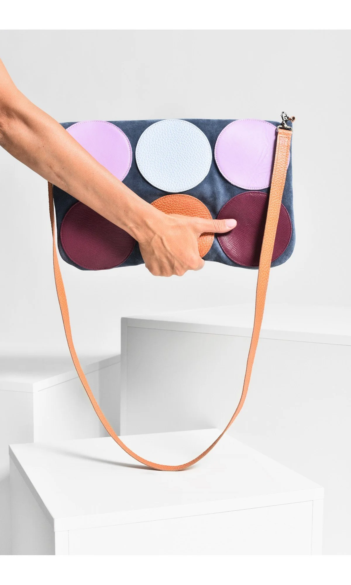 Multicolor Foldover Crossbody Clutch - Image 3