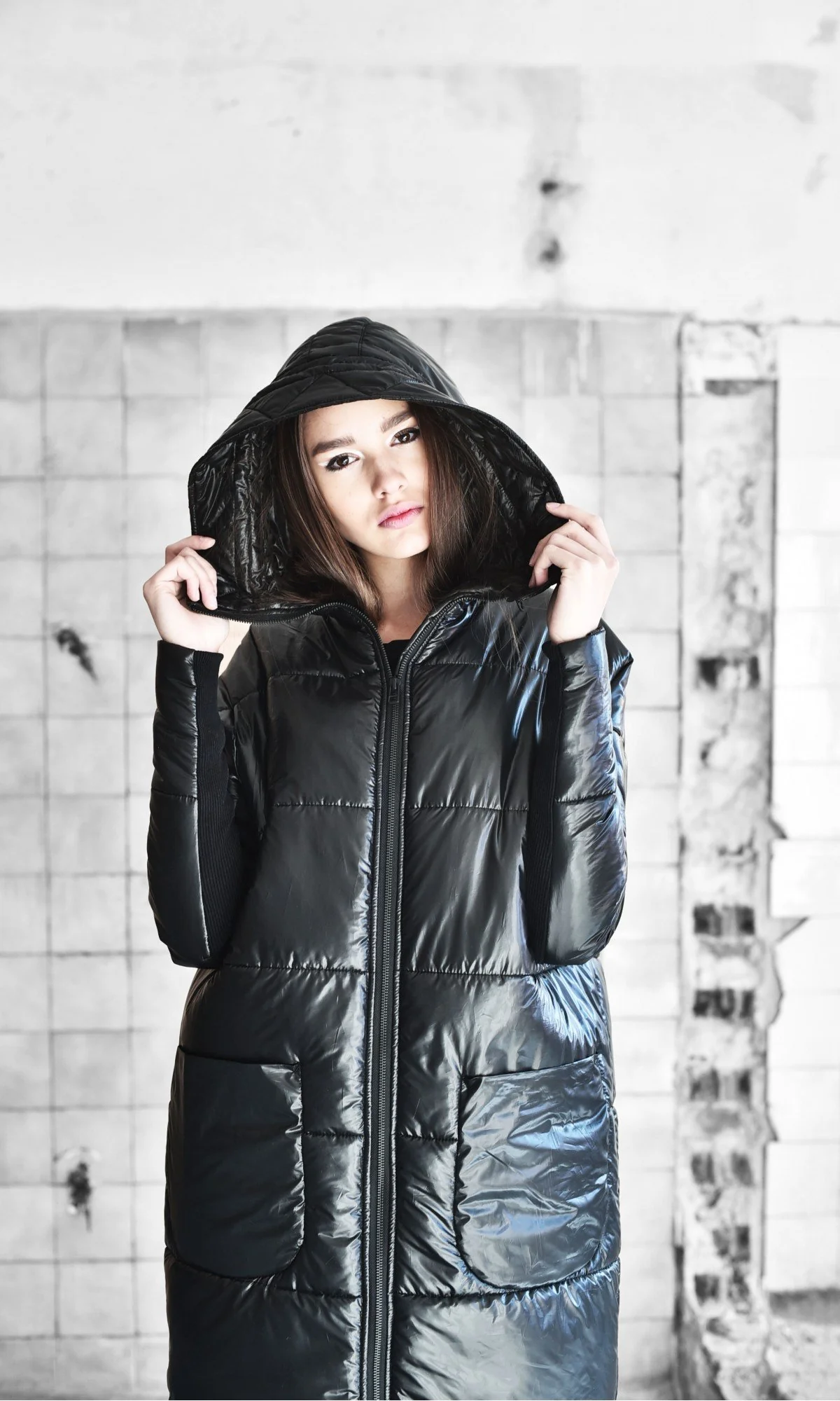 Quilted Jacket With Elastic Sleeves - Image 2