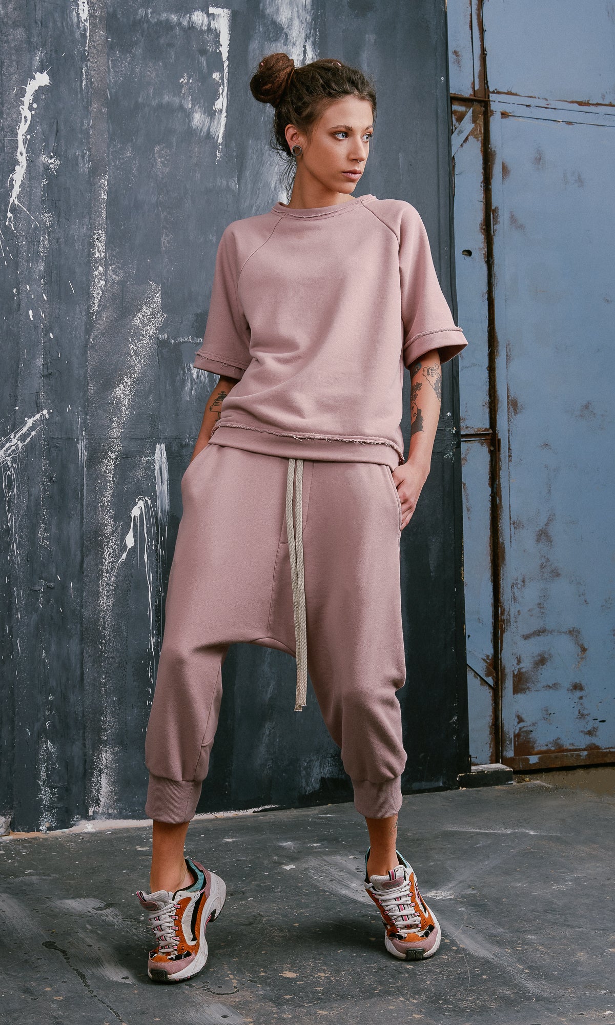 Short Sleeve Cotton Sweatshirt - Image 4