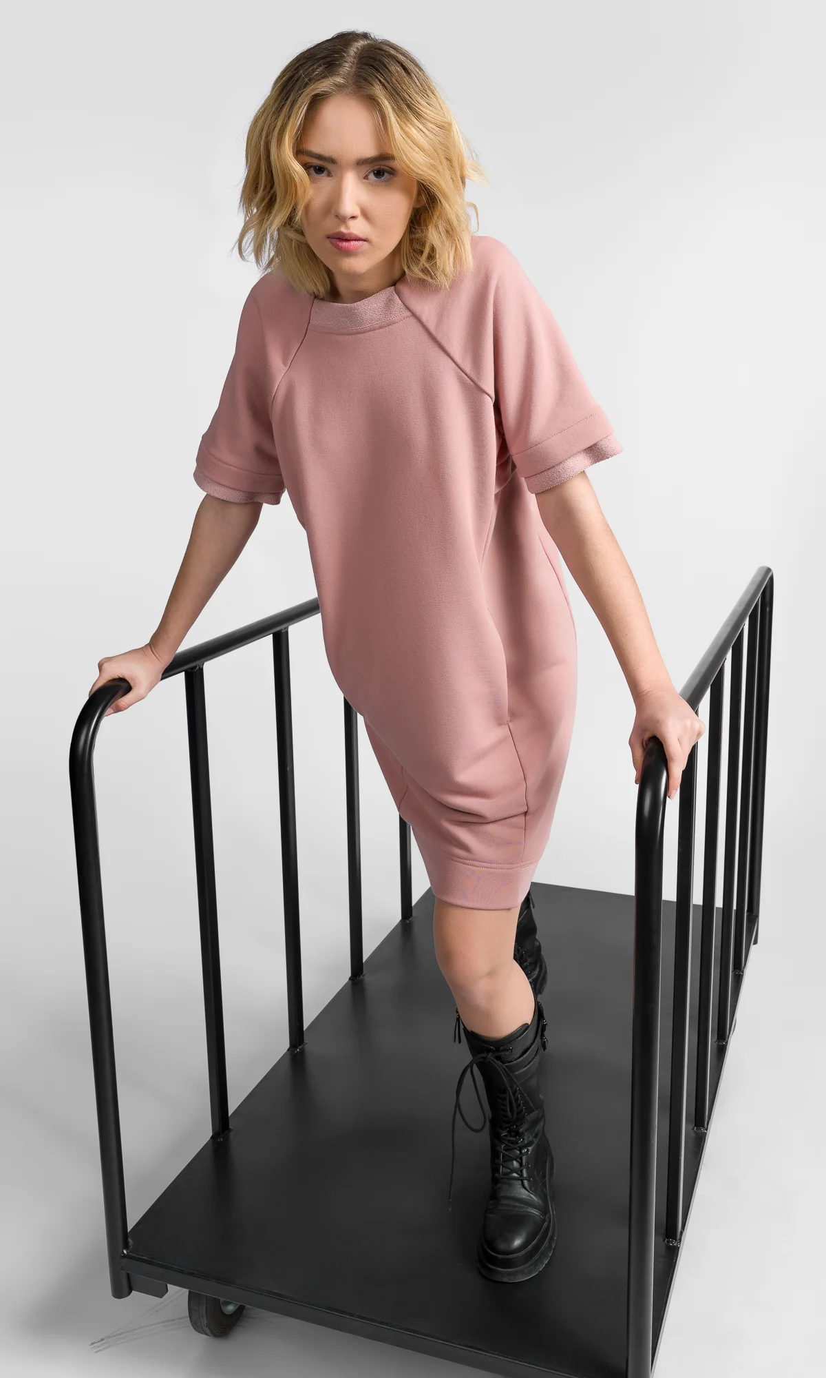 Short Sleeved Sweatshirt Dress - Image 7