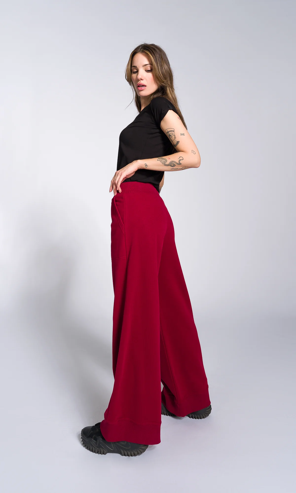 Soft Cotton Wide Leg Pants - Image 2