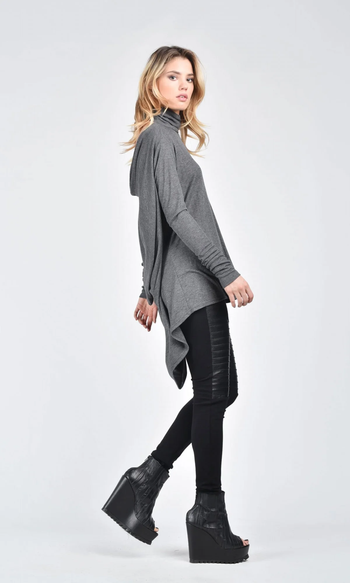 Turtle Neck Open Back Top - Image 3