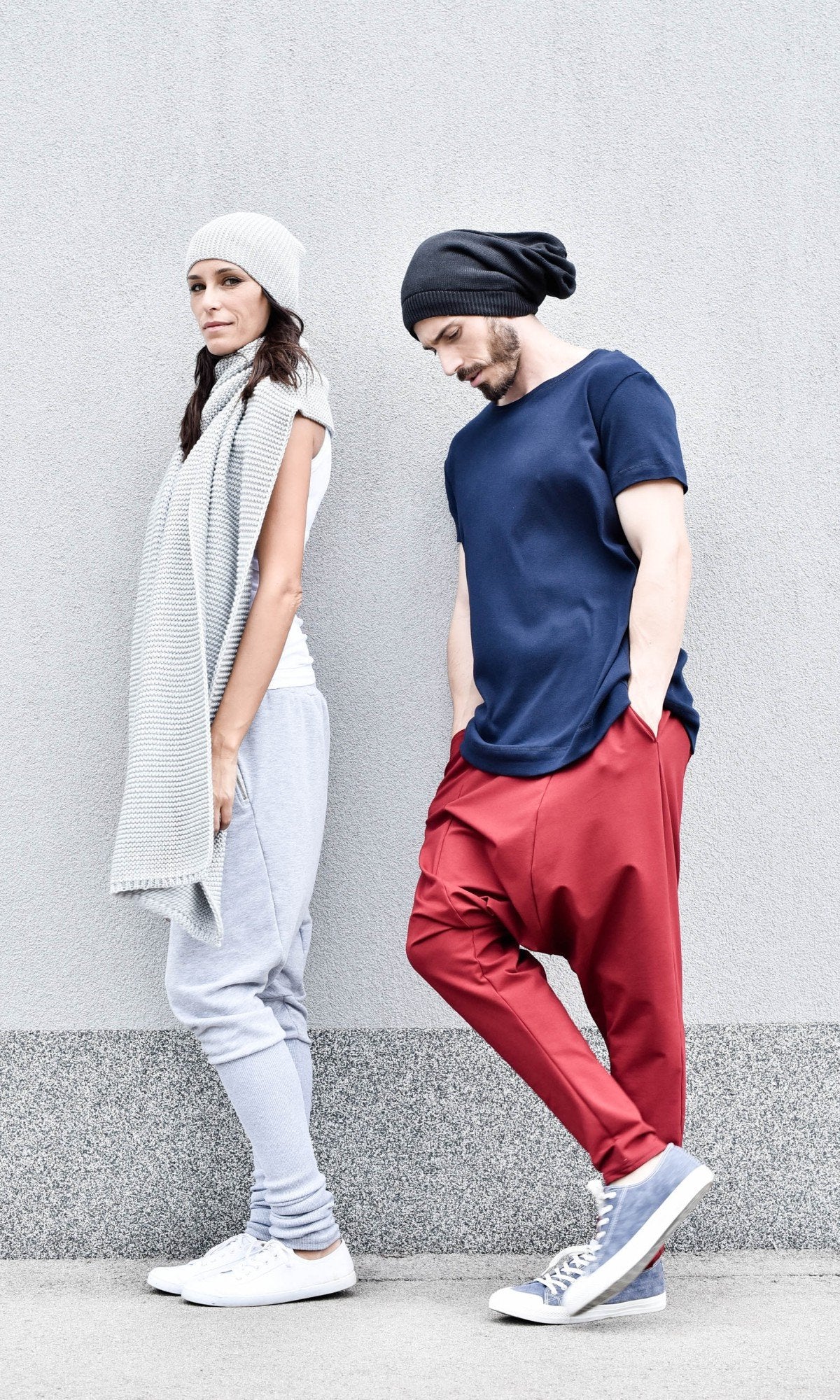Two-piece Set of Extra Long Scarf and Knit Hat - Image 8
