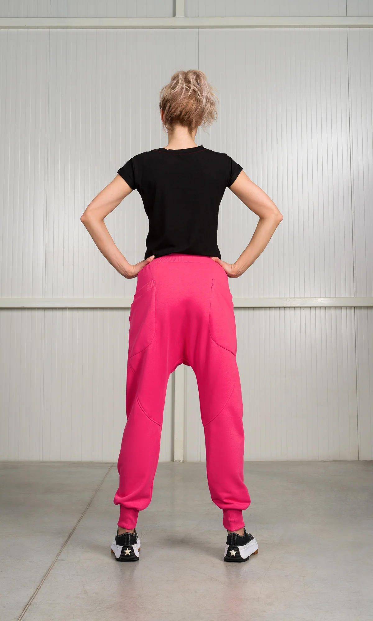 Two-piece Set of Hooded Asymmetric Sweatshirt and Cuffed Joggers - Image 6