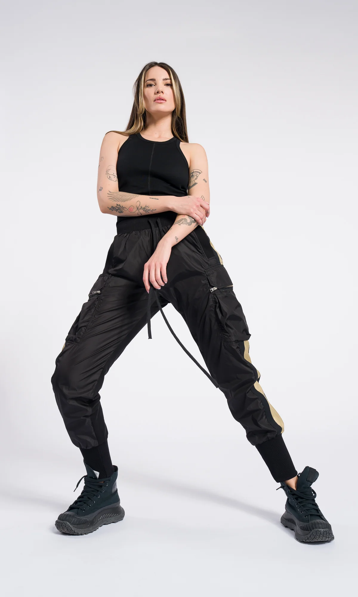 Urban Utility Cargo Joggers – Black - Image 4